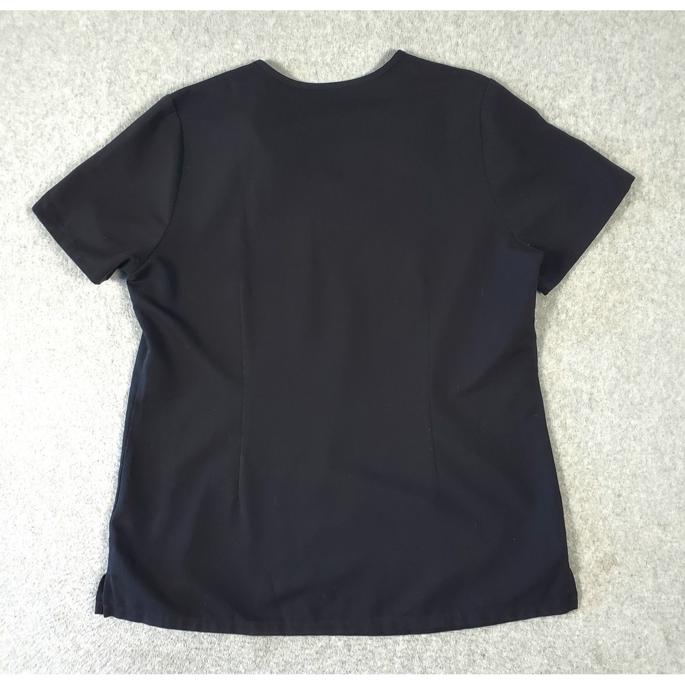Figs Catarina Technical Collection V-Neck Scrub Top Black Women's Medium - Picture 4 of 10